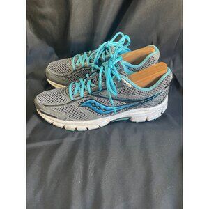 Saucony Womens Cohesion 12 Running Shoes Sneakers Gray S15218-12 Lace Up Sz 9.5